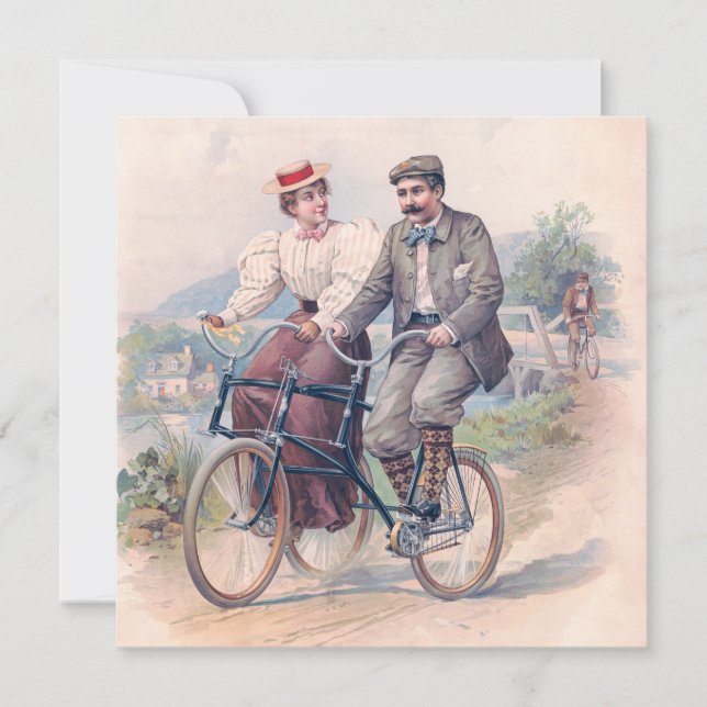 Cycle Elopement, 1896 Inbjudningar (Framsida)