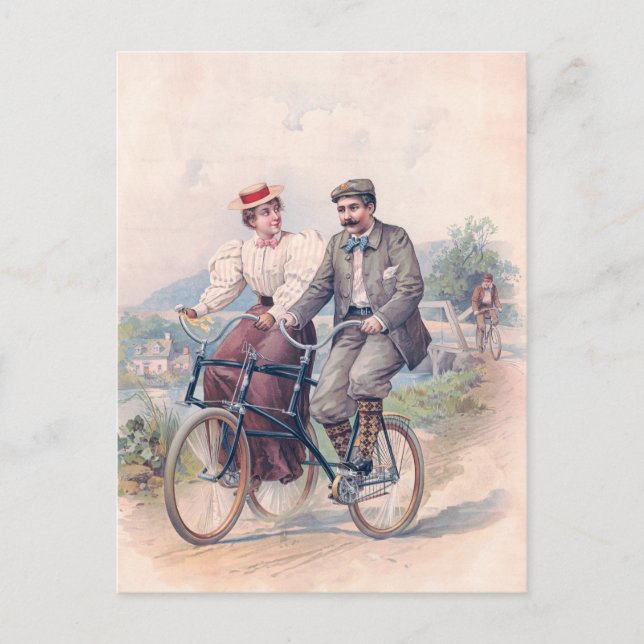 Cycle Elopement, 1896 Vykort (Framsida)