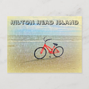 Cycle i Sol Shower på Hilton Head Island Beach Vykort