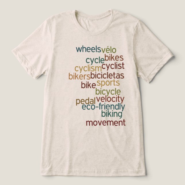 Cycle Inspired Ord T Shirt (Design Framsida)