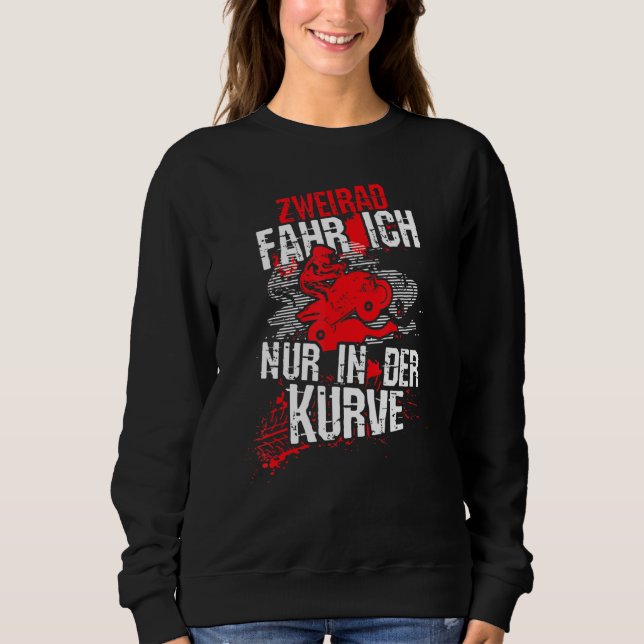Cycle, jag kör bara i kurvan, Quad Atv Motif T Shirt (Framsida)