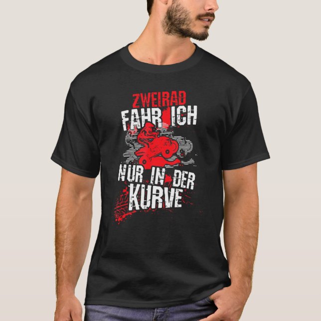 Cycle, jag kör bara i kurvan, Quad Atv Motif T Shirt (Framsida)