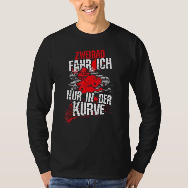 Cycle, jag kör bara i kurvan, Quad Atv Motif T Shirt (Framsida)