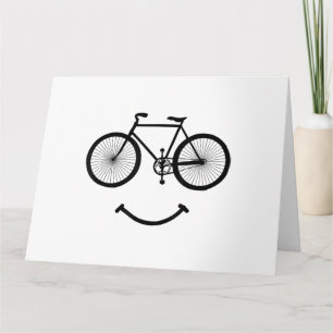 Cycle och Smile T-Shirt Bicycling Tee Shirt Blac Kort