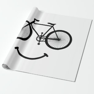Cycle och Smile T-Shirt Bicycling Tee Shirt Blac Presentpapper