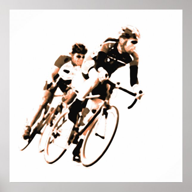 Cycle Racers - Shadow Sepia Tones -2 Poster (Framsidan)