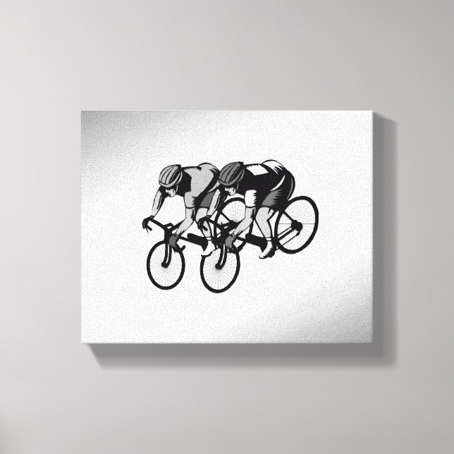 Cycle Racers Silver Canvastryck (Framsida)