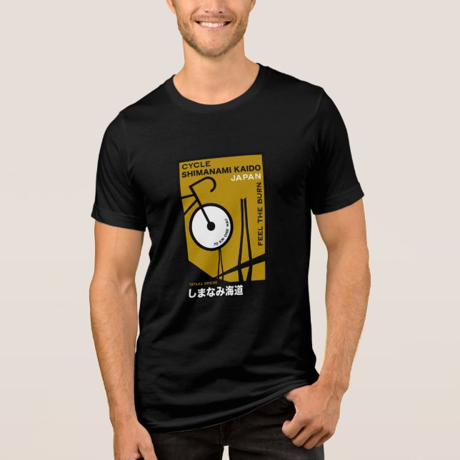 Cycle Shimanami Kaido Japan T Shirt (Framsida)