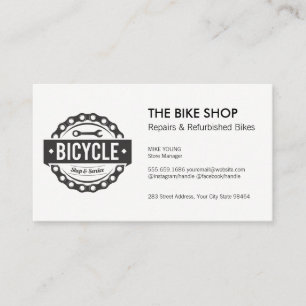 Cycle Shop and Service Logotyp Tidsbeställning Kort