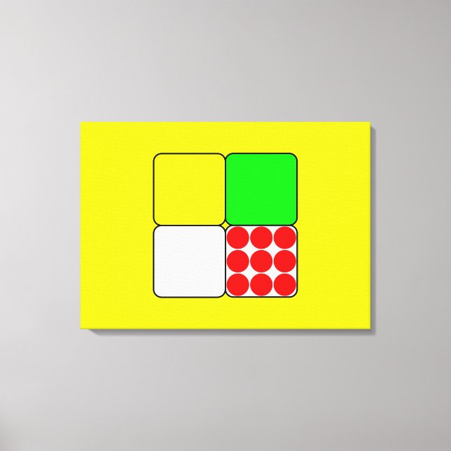 Cycle Tävling Jerseys 3 Gult Canvastryck (Framsida)