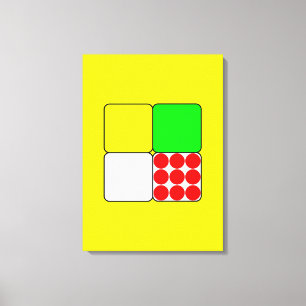 Cycle Tävling Jerseys 3 Gult Canvastryck