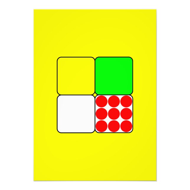 Cycle Tävling Jerseys 3 Gult Fototryck (Framsidan)