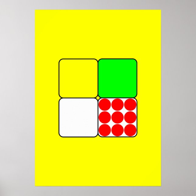 Cycle Tävling Jerseys 3 Gult Poster (Framsidan)