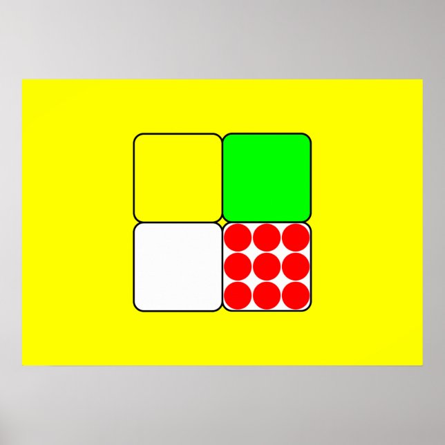 Cycle Tävling Jerseys 3 Gult Poster (Framsidan)