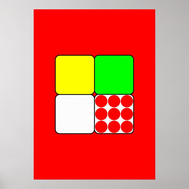 Cycle Tävling Jerseys 3 Red Poster (Framsidan)