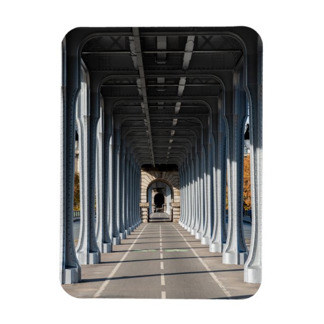 Cycle Väg på punkten Bir-Hakeim - Paris, Frankrike Magnet (Vertikal)