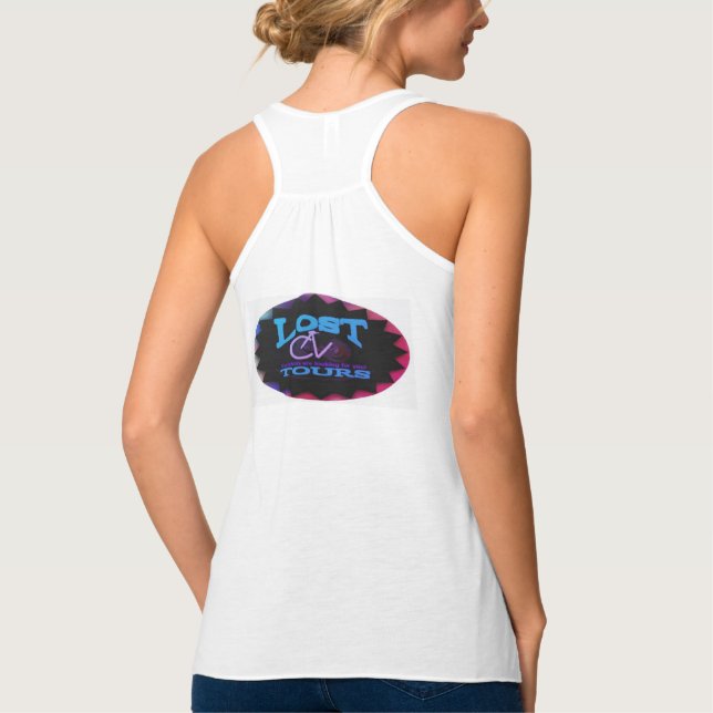 CycleNuts Borttappad Tours T-Shirt Linne Med Racerback (Baksida)