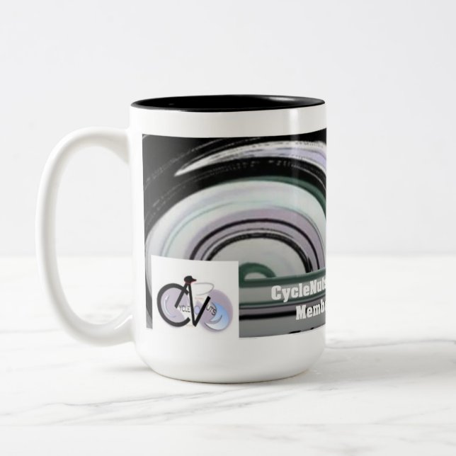 CycleNuts Premier-medlemskap Två-Tonad Mugg (Vänster)