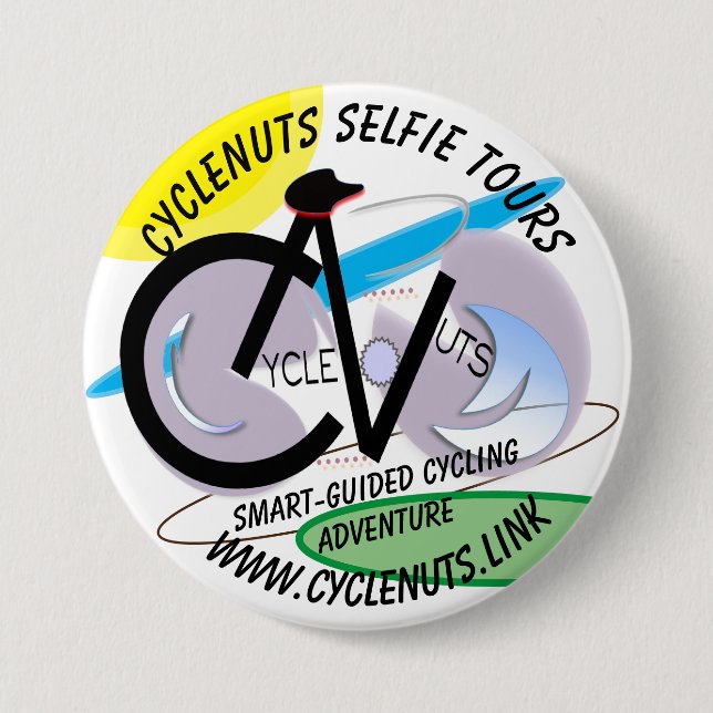 CycleNuts Selfie Tours - Smart-guided Äventyr Knapp (Framsida)