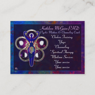 Cycles 3D Goddess Worship MEDIUM PSYCHIC LIGHTWORK Visitkort