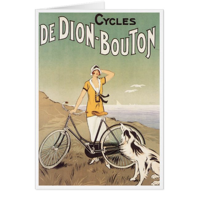 Cycles De Dion Bouton Hälsningskort (Framsidan)