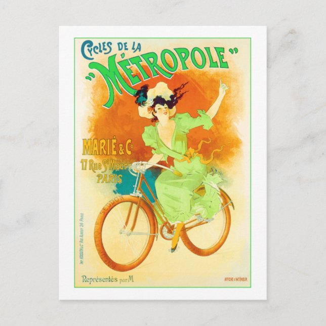 Cycles de la Metropole Vykort (Framsida)