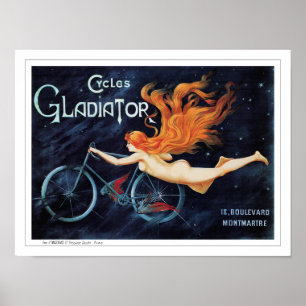 Cycles Gladiator Vintage Bicycles - George Massias Poster
