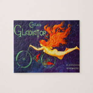 Cycles Gladiator Vintage fransk cykelreklam poster Pussel