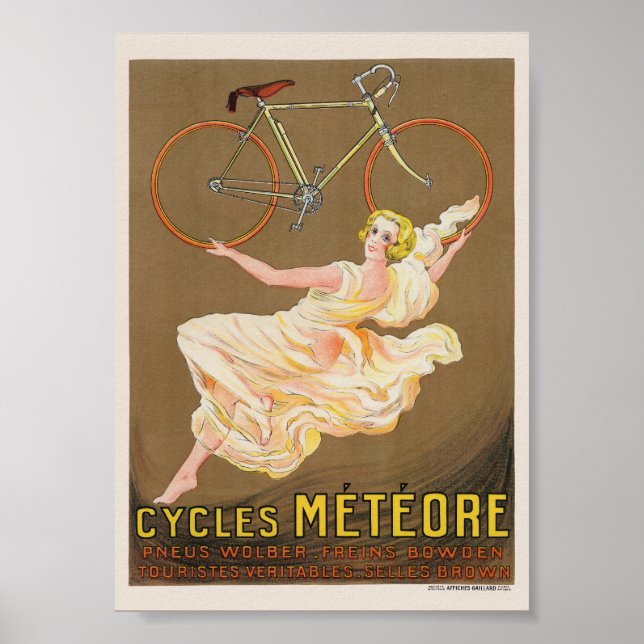Cycles Météore Vintage Affisch 1926 (Framsidan)