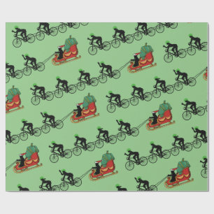 Cycles Pulling Santa's Sleigh Presentpapper