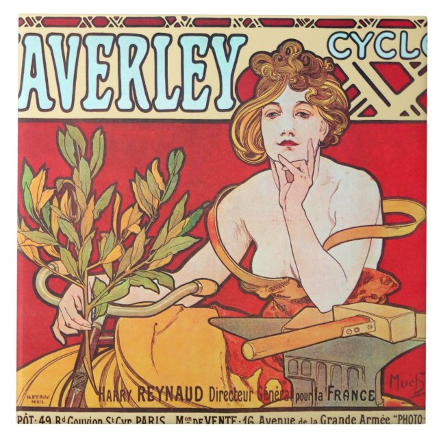 Cycles Waverley, Mucha Kakelplatta (Framsidan)