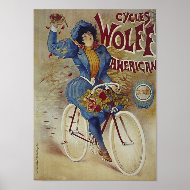 Cycles Wolff American Bicycle Poster (Framsidan)