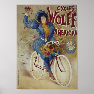 Cycles Wolff American Bicycle Poster
