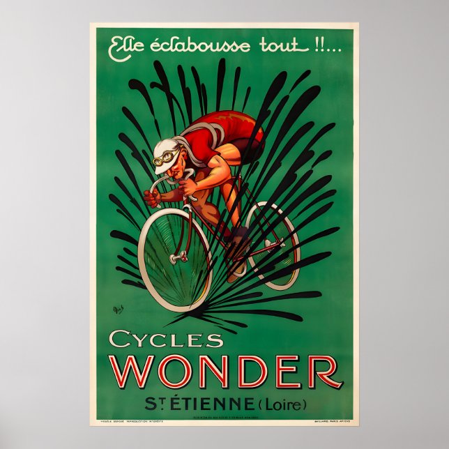 Cycles Wonder Bicycle Poster Prints (Framsidan)