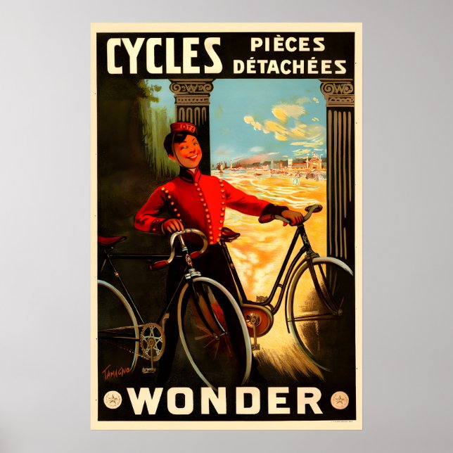 Cycles Wonder cykel affisch (Framsidan)