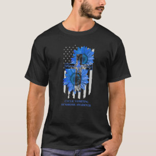 Cyclic Vomiting Syndrome Faith Hope Love Blå Band T Shirt