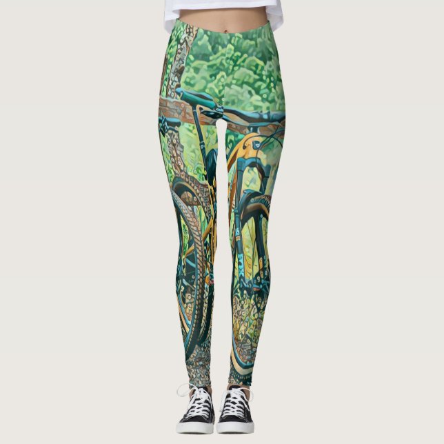 Cycling Älskare Gift Leggings (Framsida)