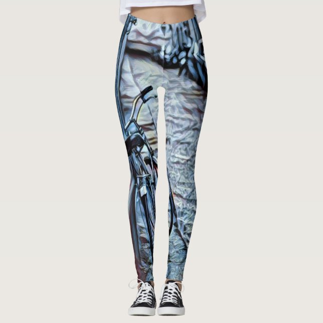 Cycling Älskare Gift Leggings (Framsida)