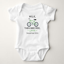 Cycling Baby Shower Milk Then Bike Ride - Biking T Shirt