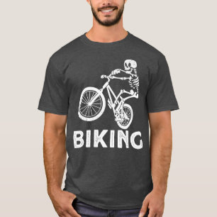 Cycling Bicycle Riding Biking Skeleton Bike Funny T Shirt