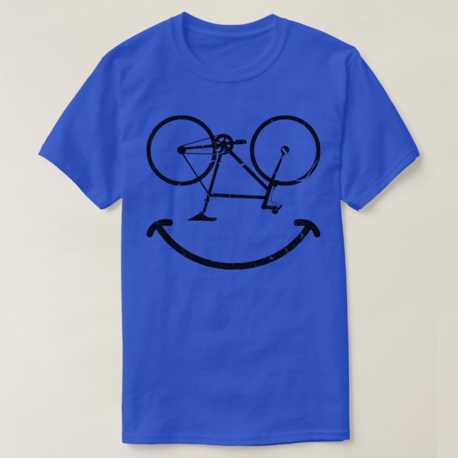Cycling Bike Ansikte Cyclist T Shirt (Design framsida)