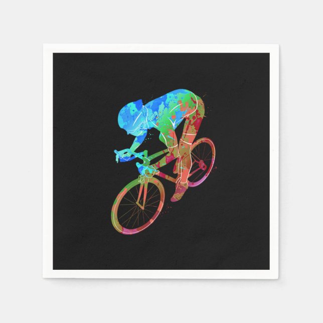 Cycling Bike Mountain Bike Biking Cycling Gift Pappersservett (Framsidan)