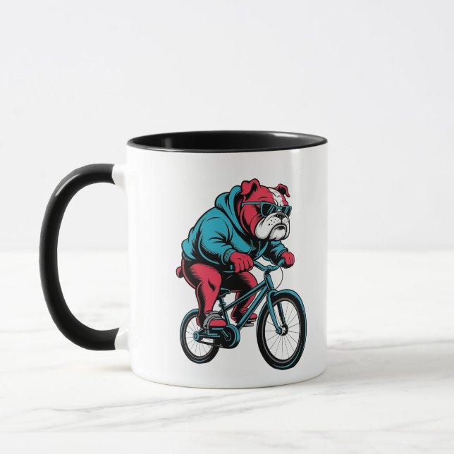 Cycling Bulldog Mugg (Vänster)