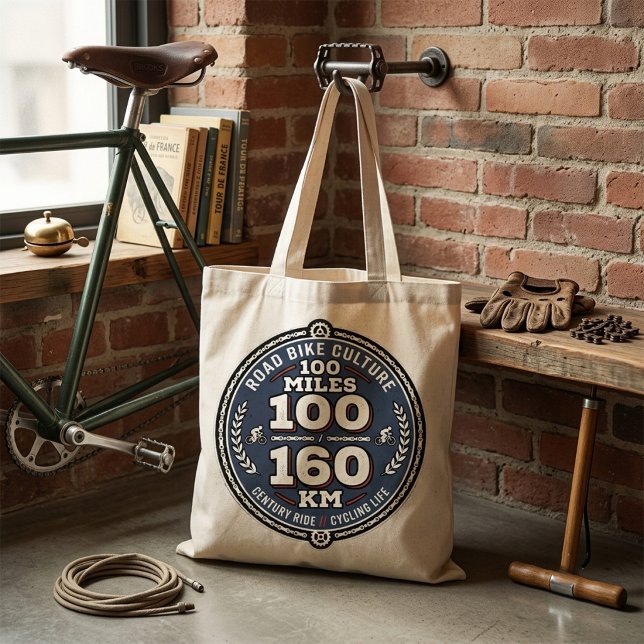 Cycling Century Ride 100 Miles 160 KM  Tygkasse (Skapare uppladdad)