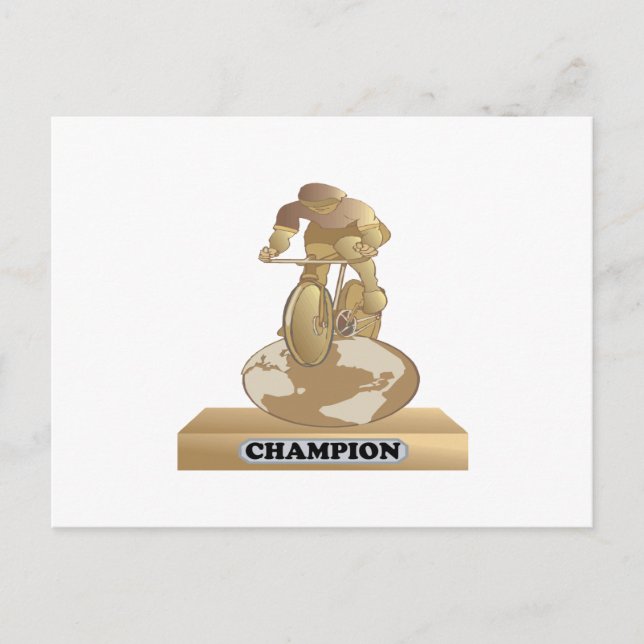 Cycling Champion Vykort (Framsida)