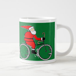 Cycling Christmas Holiday Jumbo Mugg