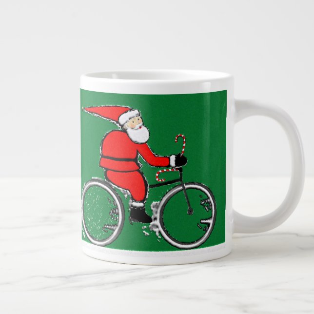 Cycling Christmas Holiday Jumbo Mugg (Höger)