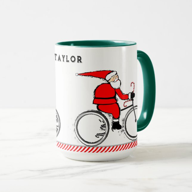 Cycling Christmas Holiday Mugg (Framsida höger)