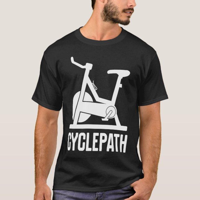 Cycling Cyclepath  cyclists gym instructors T Shirt (Framsida)
