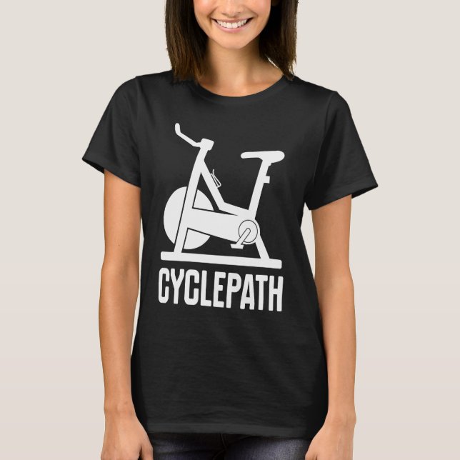 Cycling Cyclepath  cyclists gym instructors T Shirt (Framsida)